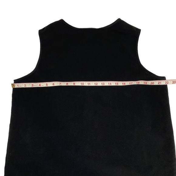 Sleeveless Tank Shell Layering Blouse Black Large - Picture 3 of 4